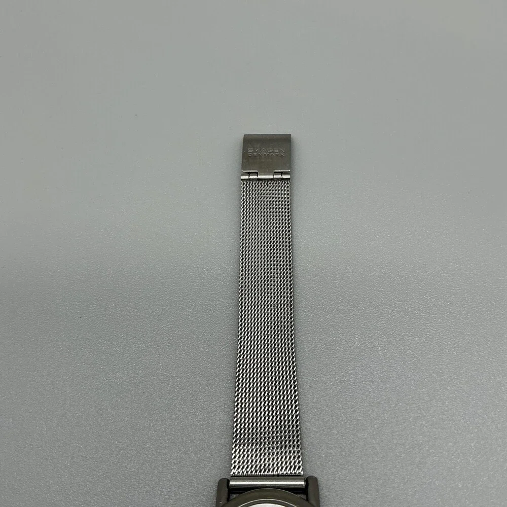 Skagen P85SN Womens Watch 24mm Blue Dial Silver Tone Denmark New Battery